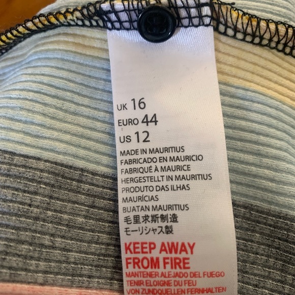 Topshop multicolored bodysuit size 12 - Picture 6 of 6